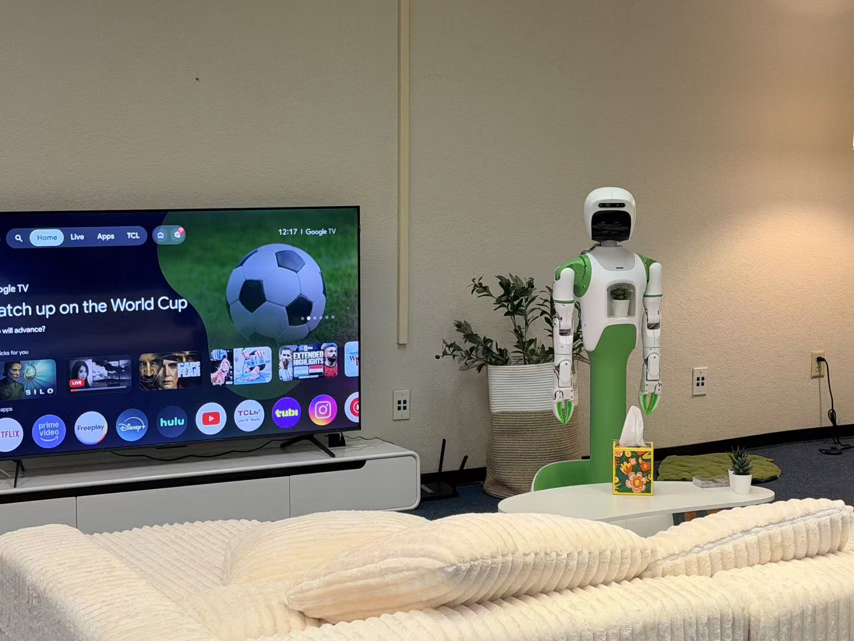 KOKO being tested in a real living room.